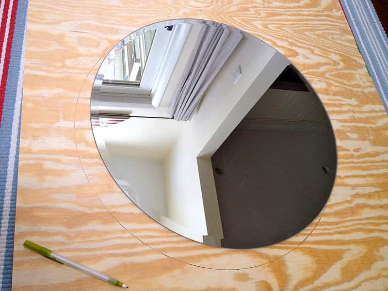 Cómo crear un espejo circular rodeado de rodajas de madera a su alrededor | Ayuda para Manualidades
