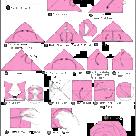 papiroflexia rosa de papel