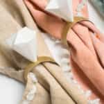 anillo de diamantes hecho de papel – origami