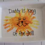 manualidades para niños – dia del padre – bandeja decorada