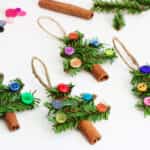 decoracion navidad con botones 11