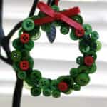 decoracion navidad con botones 13