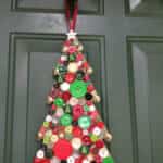 decoracion navidad con botones 14