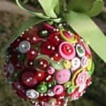decoracion navidad con botones 2