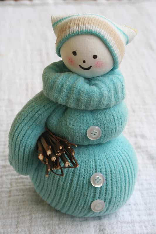 muñeco de nieve con guante 5