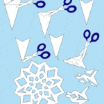 Bonitos copos de nieve