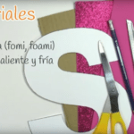 Letras en 3D hechas en cartón