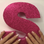 Letras en 3D hechas en cartón