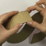 Letras en 3D hechas en cartón