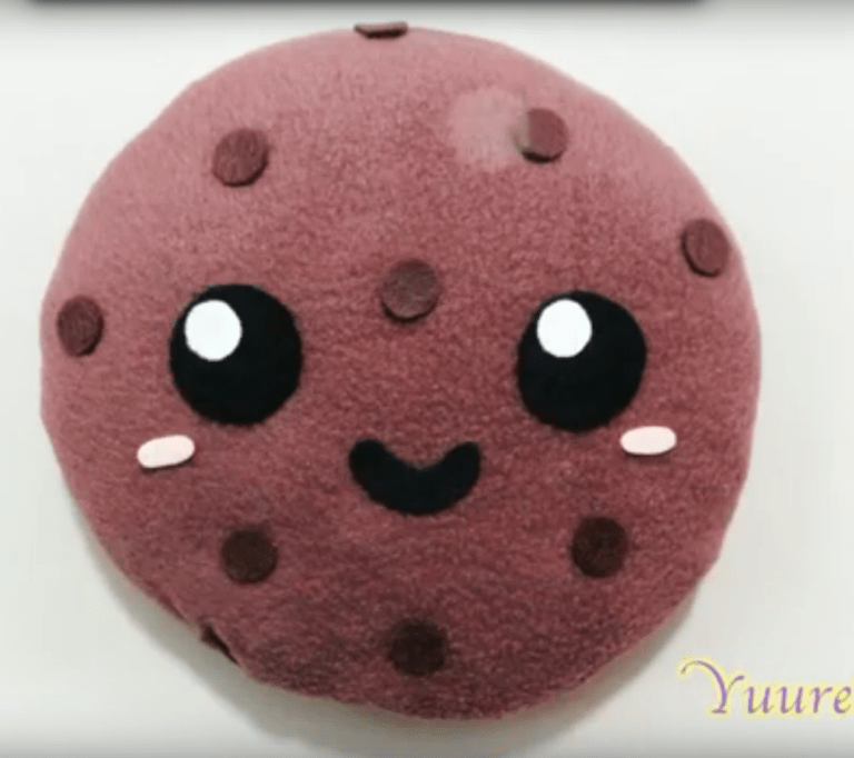 Cojín con forma de galleta