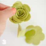 flores de fieltro